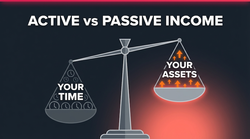Active Income vs Passive Income: Why the Distinction Matters for Building Wealth