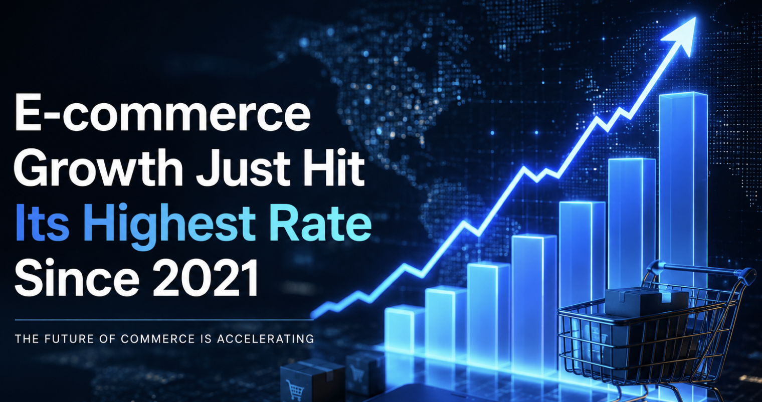 E-commerce Growth Just Hit Its Highest Rate Since 2021